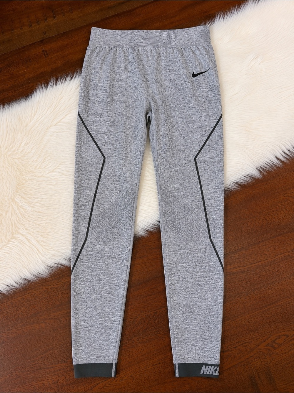Nike Pro Hyperwarm Limitless Leggings Gray Size Small